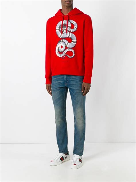 gucci snake red hoodie|Gucci jumper hoodie.